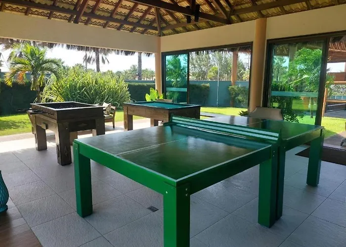 Paraiso!! 04 Pessoas-Pe Na Areia Vg Sun Cumbuco-Hidro, Sauna, Academia, Piscina,Cozinha Completa, Wifi, Parquinho Infantil